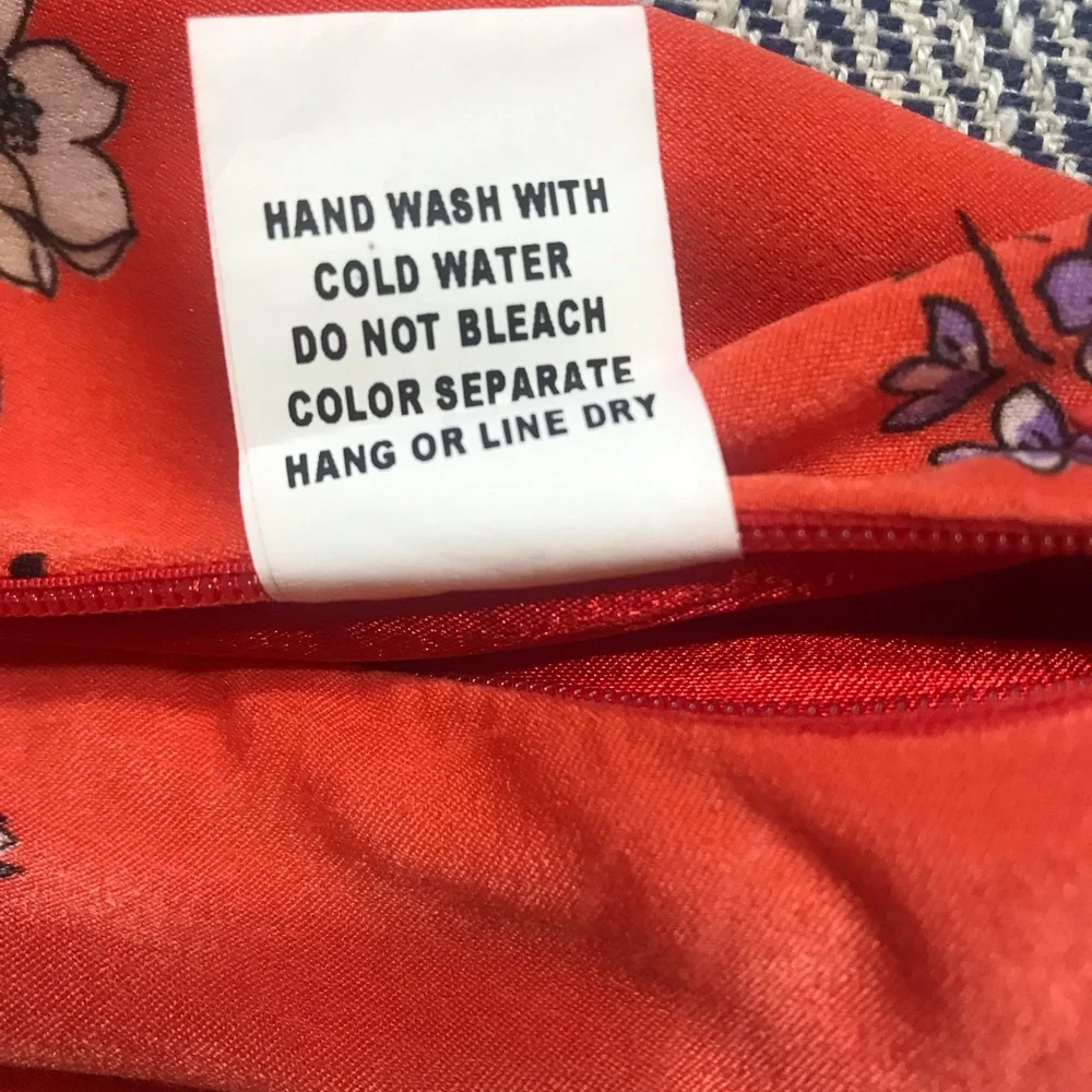 Anthropologie Honey Bunch Floral Orange Camisole Top - Picture 9 of 10